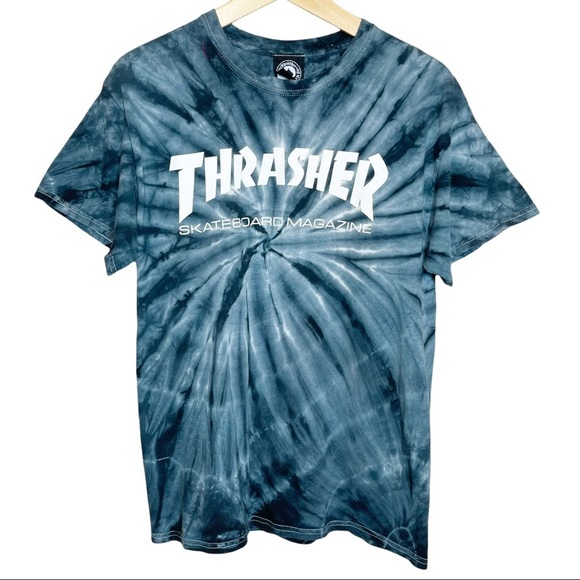 Thrasher Skateboard Magazine Tie Dye Graphic T-Shirt Size Medium - Picture 1 of 6